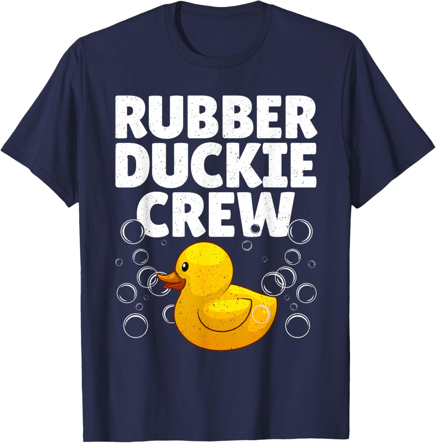 Best Rubber Duck Art Women Kids Rubber Duckie Crew T-Shirt - T-Shirt | Navy