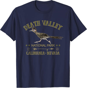 Death Valley National Park Roadrunner California Nevada T-Shirt - T-Shirt | Navy