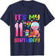 It's My 11th Birthday Girl Candy Candyland 11 Year Old T-Shirt - T-Shirt | Navy