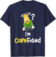I'm Cornfused Corn Puns Agricultural Rootcrops Tractors T-Shirt - T-Shirt | Navy