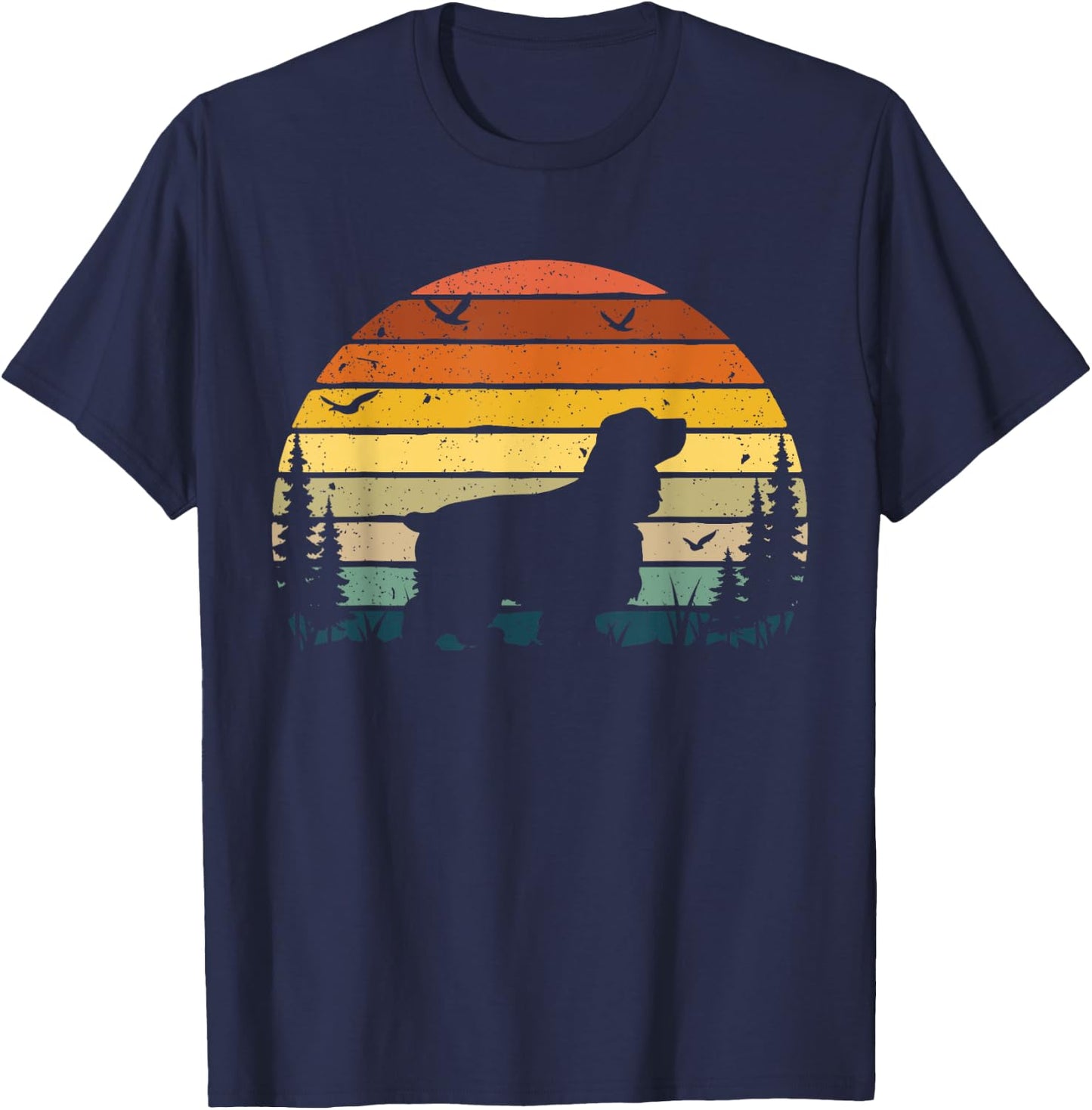 Cocker Spaniel Vintage Retro Dog Pet Gift Women Girls Kids T-Shirt - T-Shirt | Navy