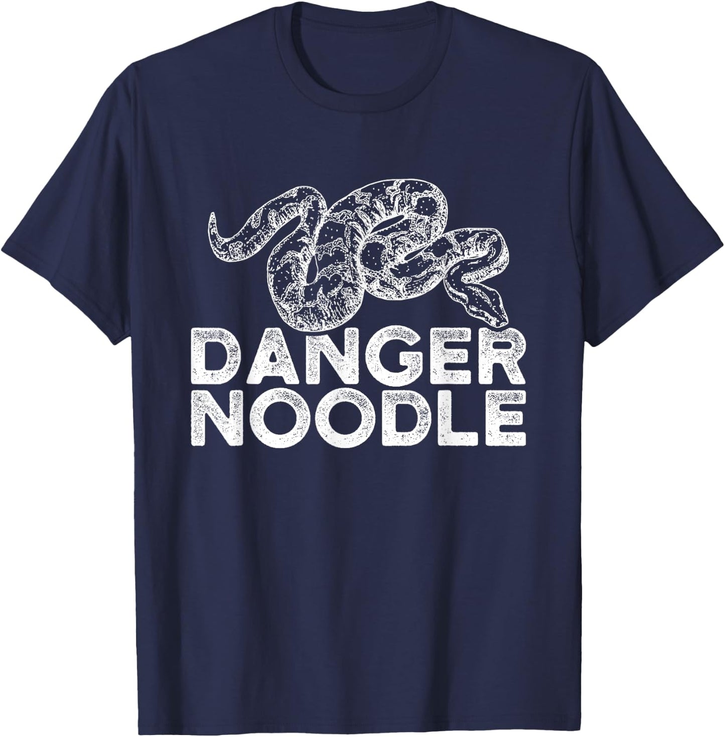 Funny Snake Ball Python Danger Noodle T-Shirt - T-Shirt | Navy