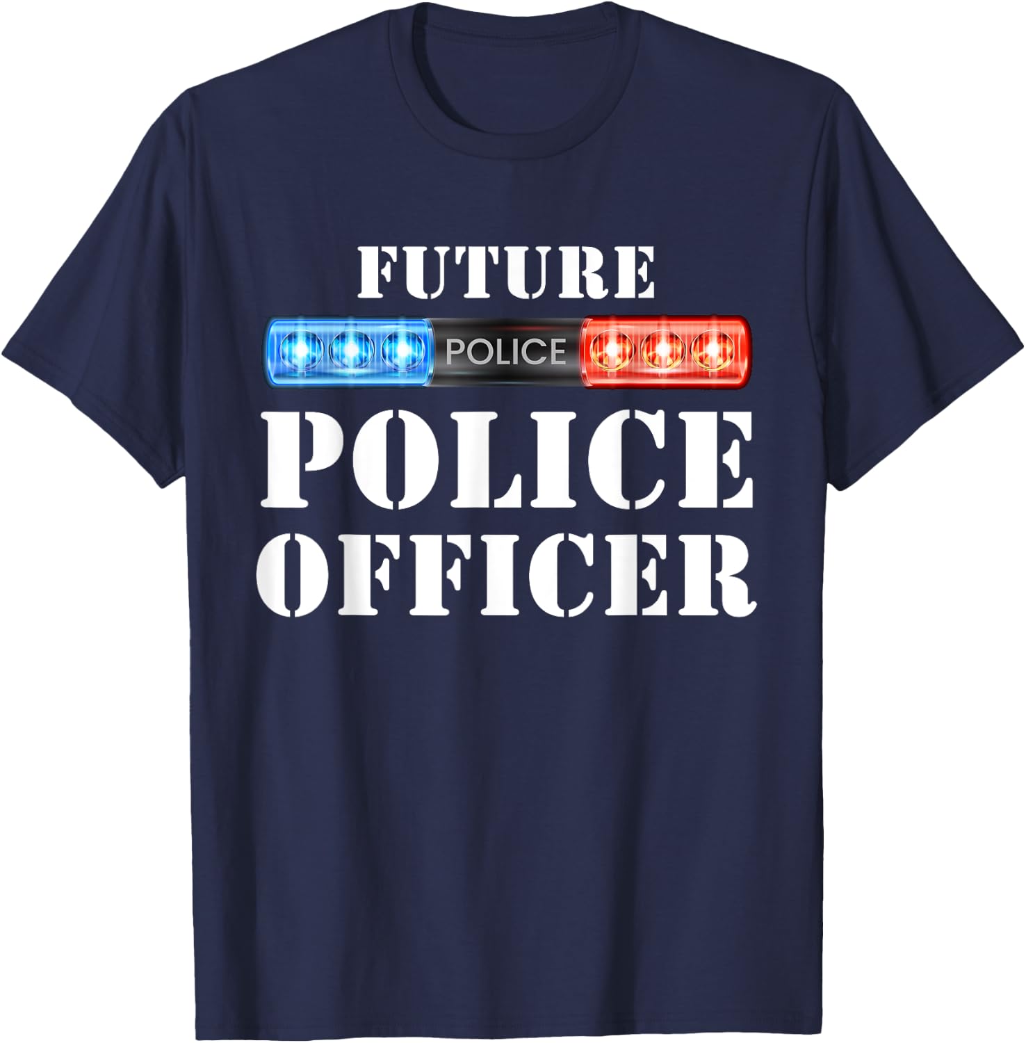 Future Police Officer Gift Patriotic Police Kids Men T-Shirt - T-Shirt | Navy