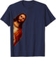 Jesus Peeking Out Funny shirt T-Shirt - T-Shirt | Navy