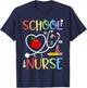 School Nurse Appreciation Nursing Nurse Day & Nurse Week T-Shirt - T-Shirt | Navy