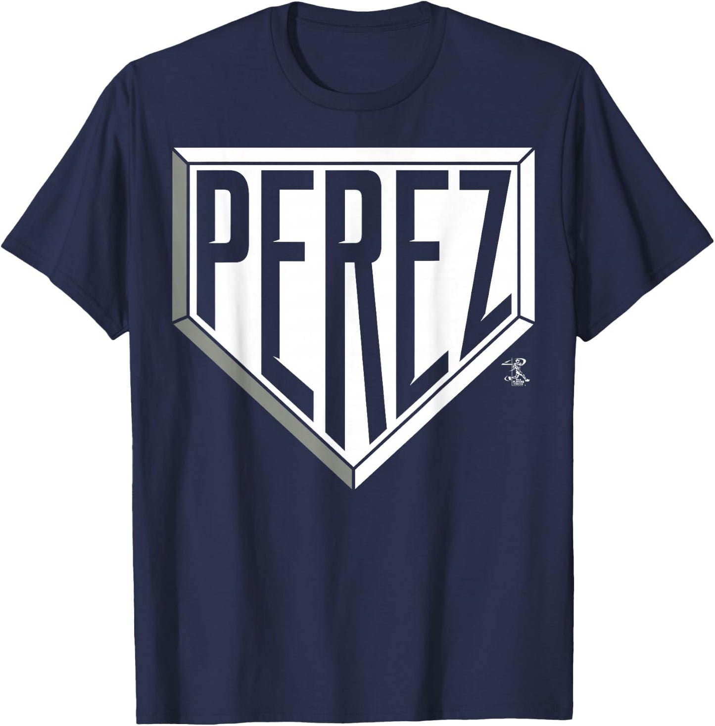 Salvador Perez Home Plate - Apparel T-Shirt - T-Shirt | Navy