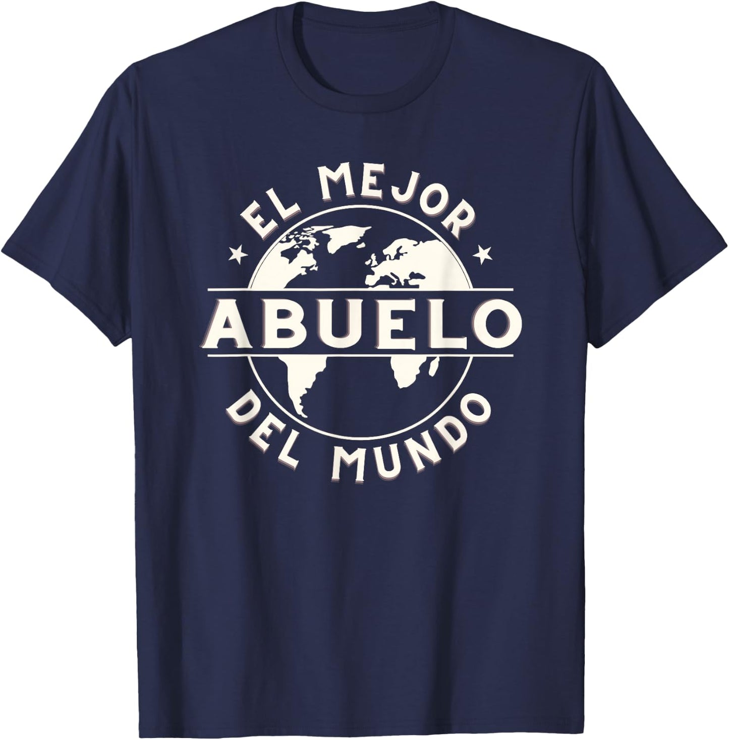 El Mejor Abuelo del Mundo Grandpa T-Shirt - T-Shirt | Navy