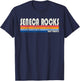 Vintage 70s 80s Style Seneca Rocks WV T-Shirt - T-Shirt | Navy