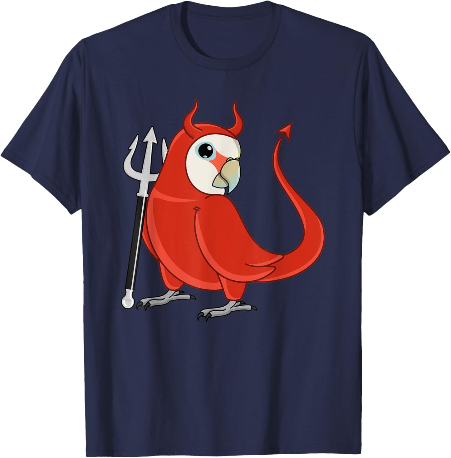 Scary Devil Costume Parrot I Goffins Cockatoo T-Shirt - T-Shirt | Navy