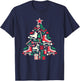 Funny Roller Skating Christmas Tree Roller Skate T-Shirt - T-Shirt | Navy