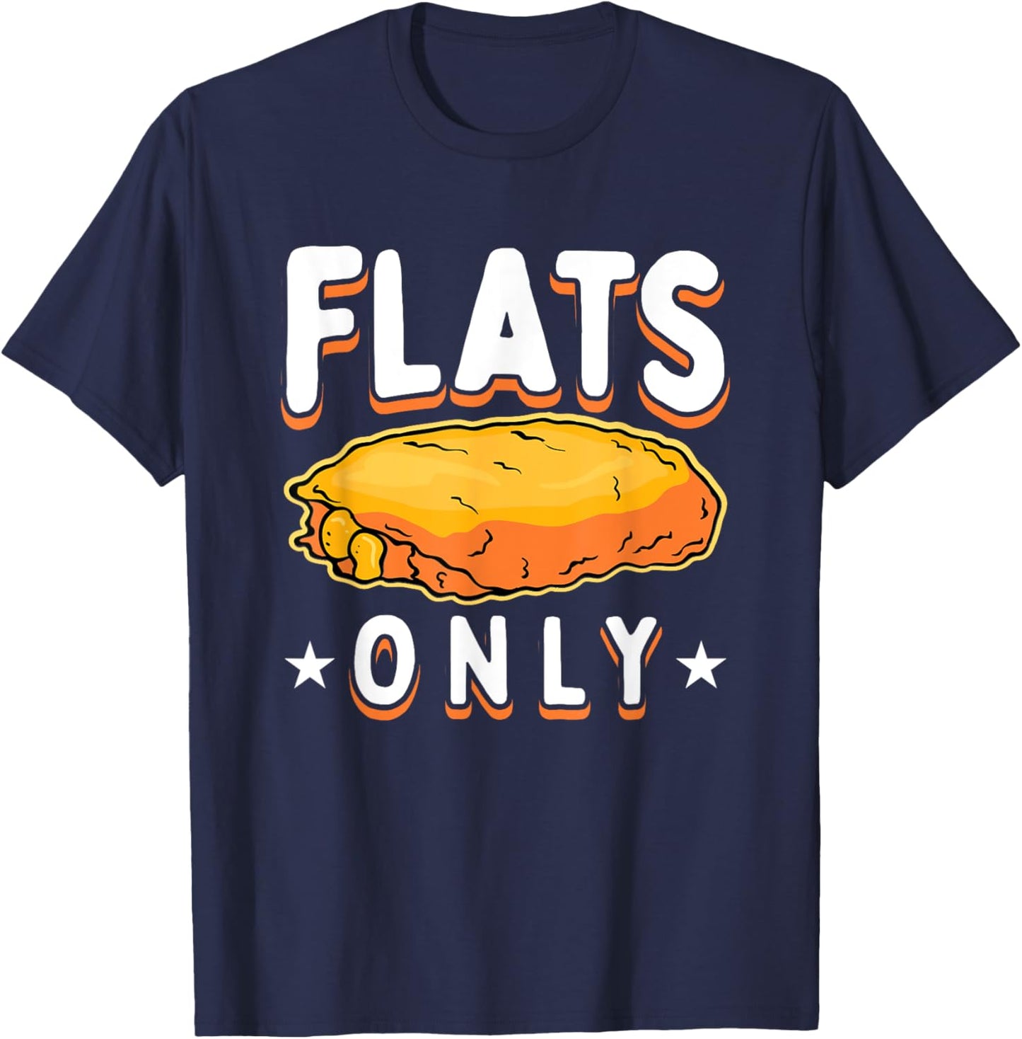 Flats Only Buffalo Wings T-Shirt - T-Shirt | Navy