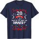 Funny Married Couples Him or Her | 20th Wedding Anniversary T-Shirt - T-Shirt | Navy