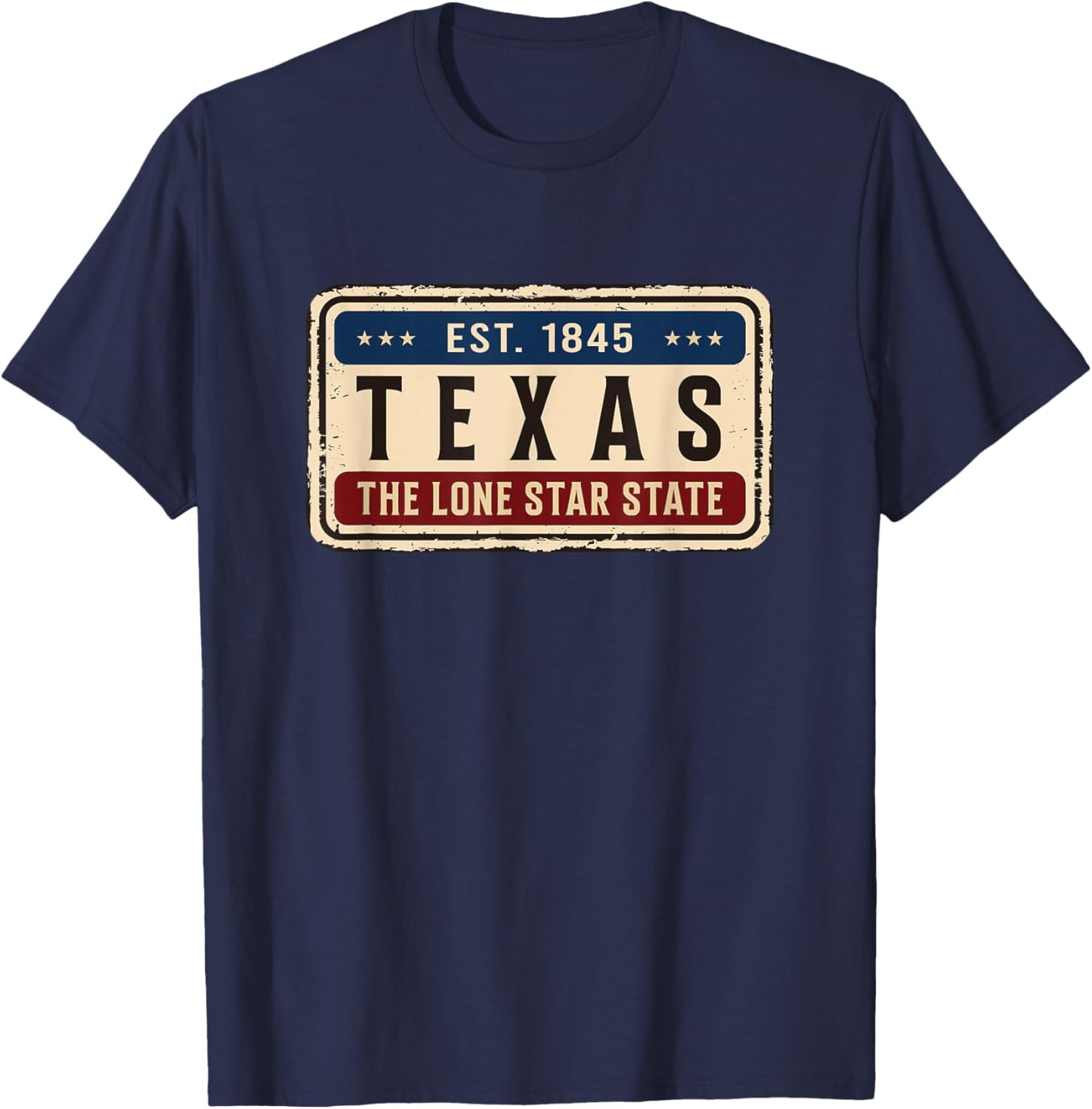 Texas - Retro/Vintage Design - Classic T-Shirt - T-Shirt | Navy
