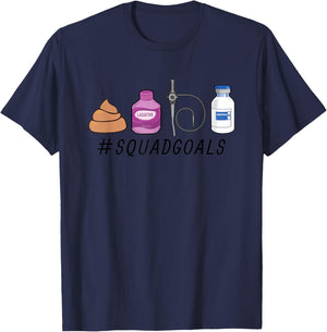 GI Endo Squad Goals Funny GI Nurse Colonoscopy Endoscopy Rn T-Shirt - T-Shirt | Navy