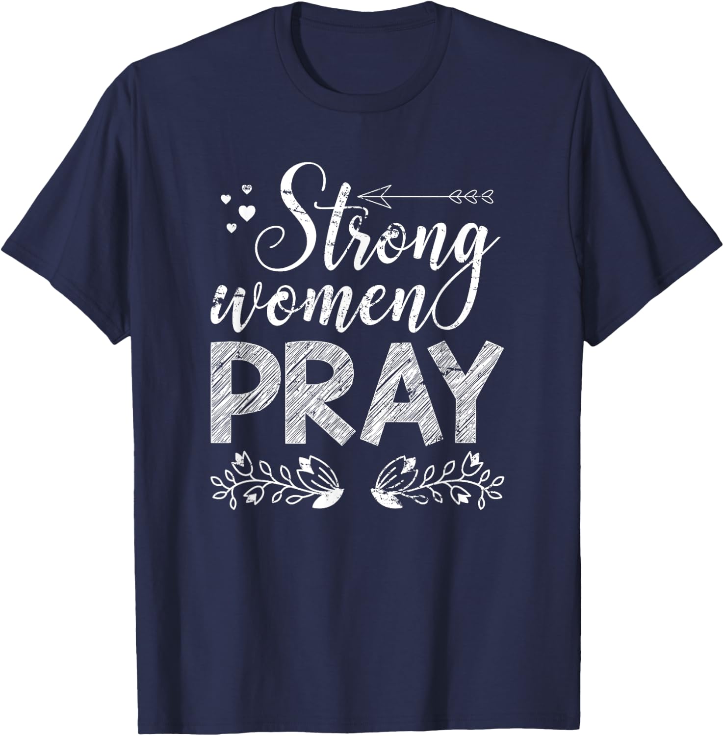 Strong Women Pray Jesus T-Shirt - T-Shirt | Navy