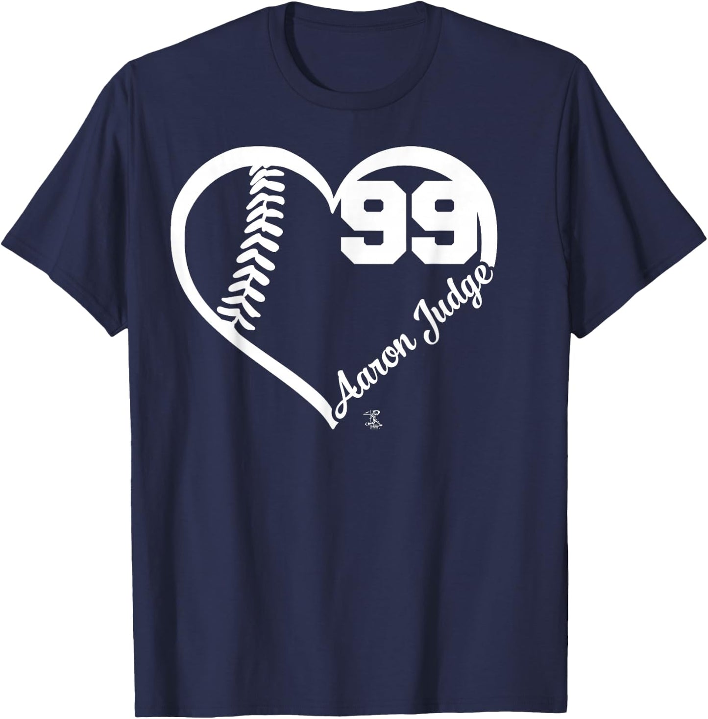 Aaron Judge Heart Number - Apparel T-Shirt - T-Shirt | Navy