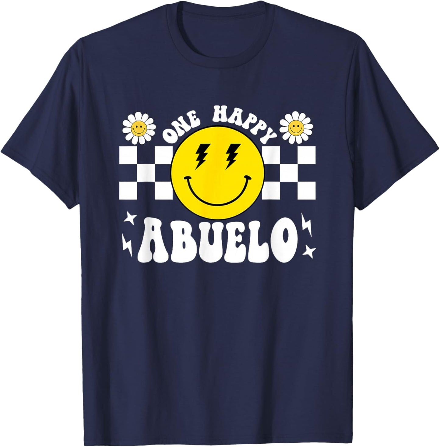 One Happy Dude Abuelo 1st Birthday Family Matching T-Shirt - T-Shirt | Navy