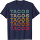 Retro Tacos Vintage Tacos T-Shirt - T-Shirt | Navy