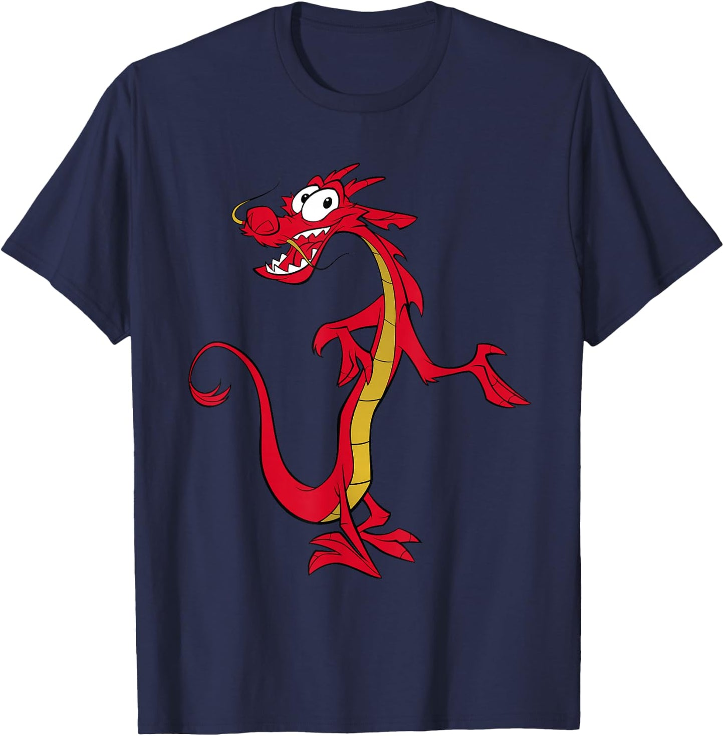 Disney Mulan Mushu Dragon T-Shirt - T-Shirt | Navy