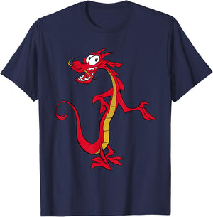 Disney Mulan Mushu Dragon T-Shirt - T-Shirt | Navy