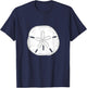 Sea Shells and Silver Sand Dollar T-Shirt - T-Shirt | Navy