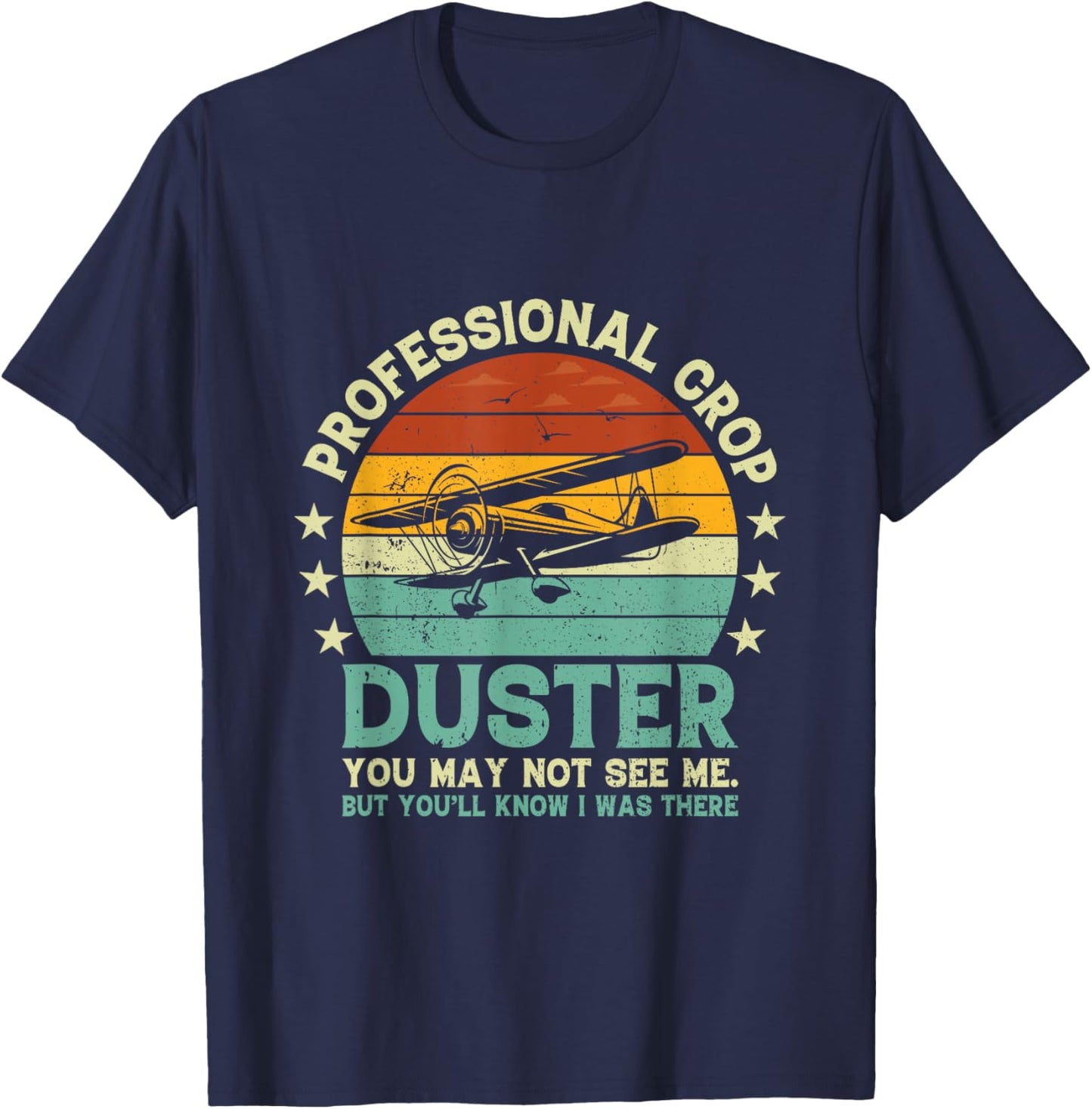 Sarcastic Professional Crop Duster Funny Adult T-Shirt - T-Shirt | Navy