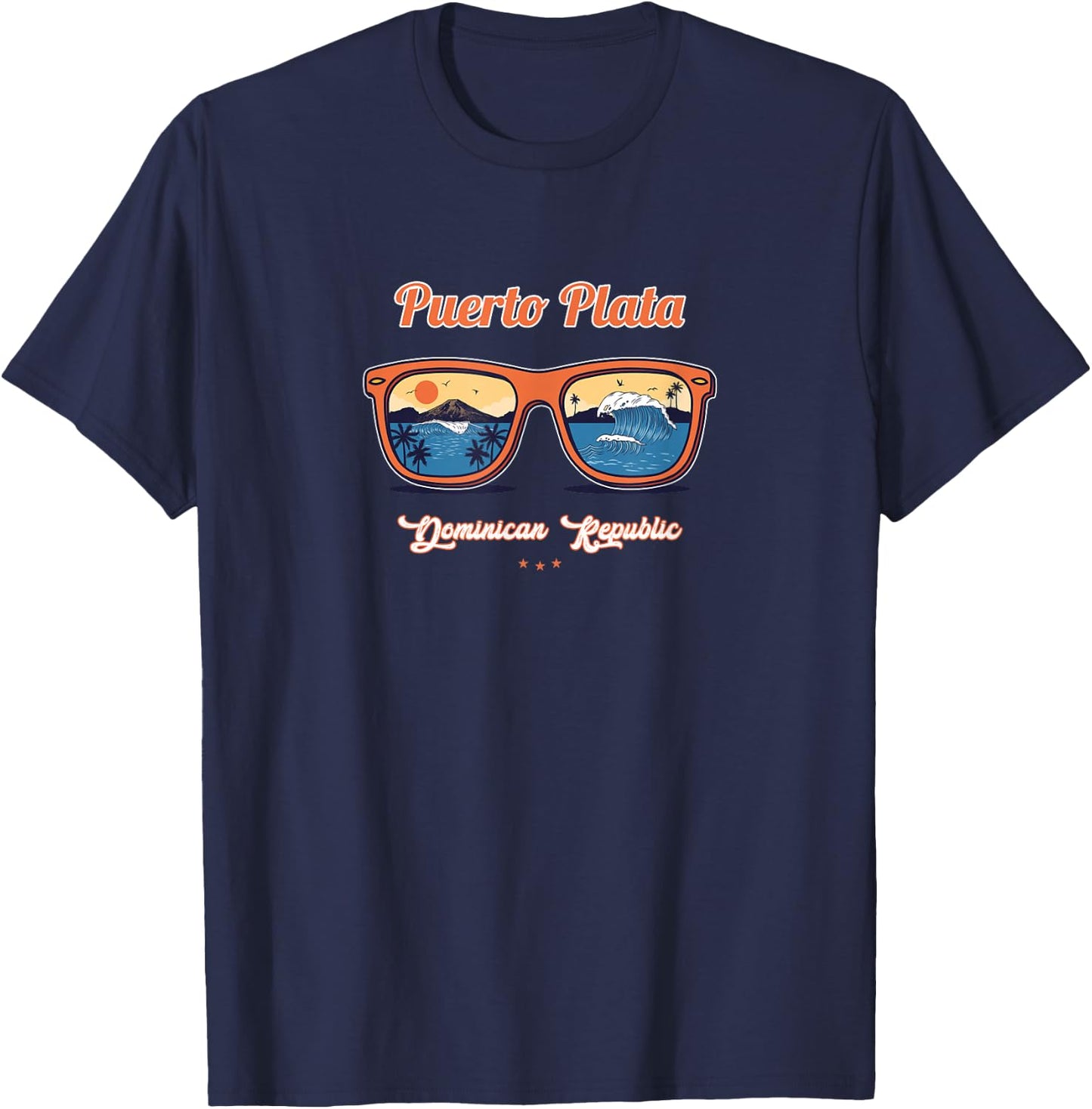 Puerto Plata Souvenir - Dominican Republic Reminder T-Shirt - T-Shirt | Navy