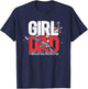 Girl Dad Forever Her Protector, American Father, US Dad T-Shirt - T-Shirt | Navy