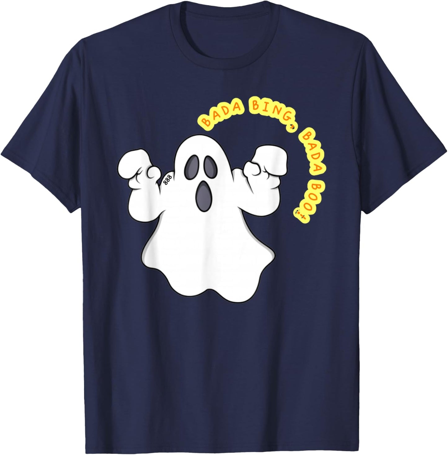 Halloween ghost bada bing, bada boo! 888 christinanicci.live T-Shirt - T-Shirt | Navy