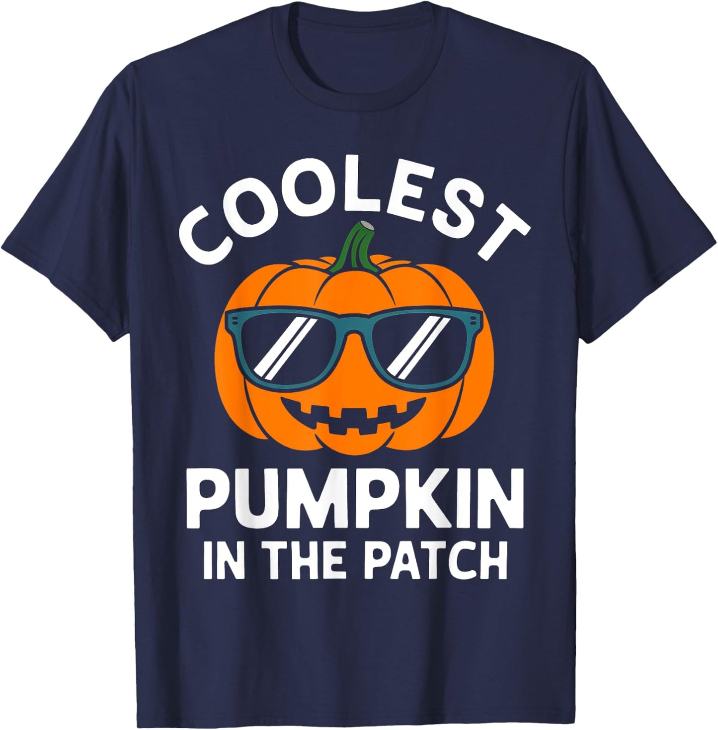 Toddler Boy Pumpkin Patch Shirt Kids Funny Halloween Costume T-Shirt - T-Shirt | Navy