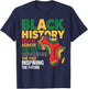Black History Month Funny Honoring Past Inspiring Future T-Shirt - T-Shirt | Navy