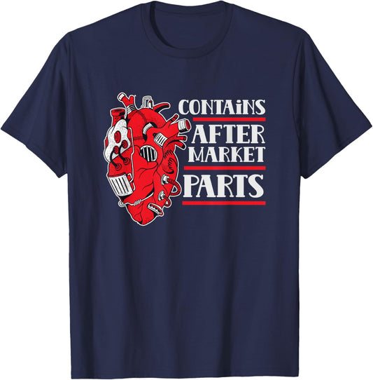 Includes Aftermarket Parts Patient Op Heart Surgery T-Shirt - T-Shirt | Navy