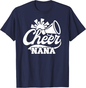 Cheer Nana Cheerleading Nana Grandma Of A Cheerleader Nana T-Shirt - T-Shirt | Navy