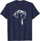 Korthals Griffon Portrait Silhouette Hunting Dog Griffon Dog T-Shirt - T-Shirt | Navy