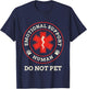 Emotional Support Human Do Not Pet Service Dog Love Humor T-Shirt - T-Shirt | Navy