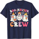 Retro Boo-Havior Crew Behavior Analyst Halloween ABA RBT T-Shirt - T-Shirt | Navy