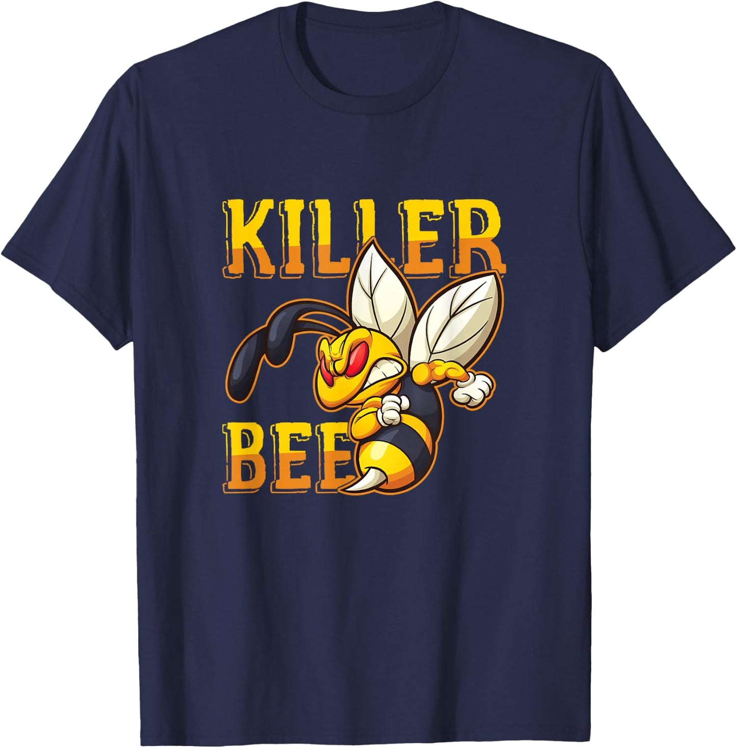 Awesome Killer Bee Hornet Yellowjacket Honeybee Lover Small T-Shirt - T-Shirt | Navy