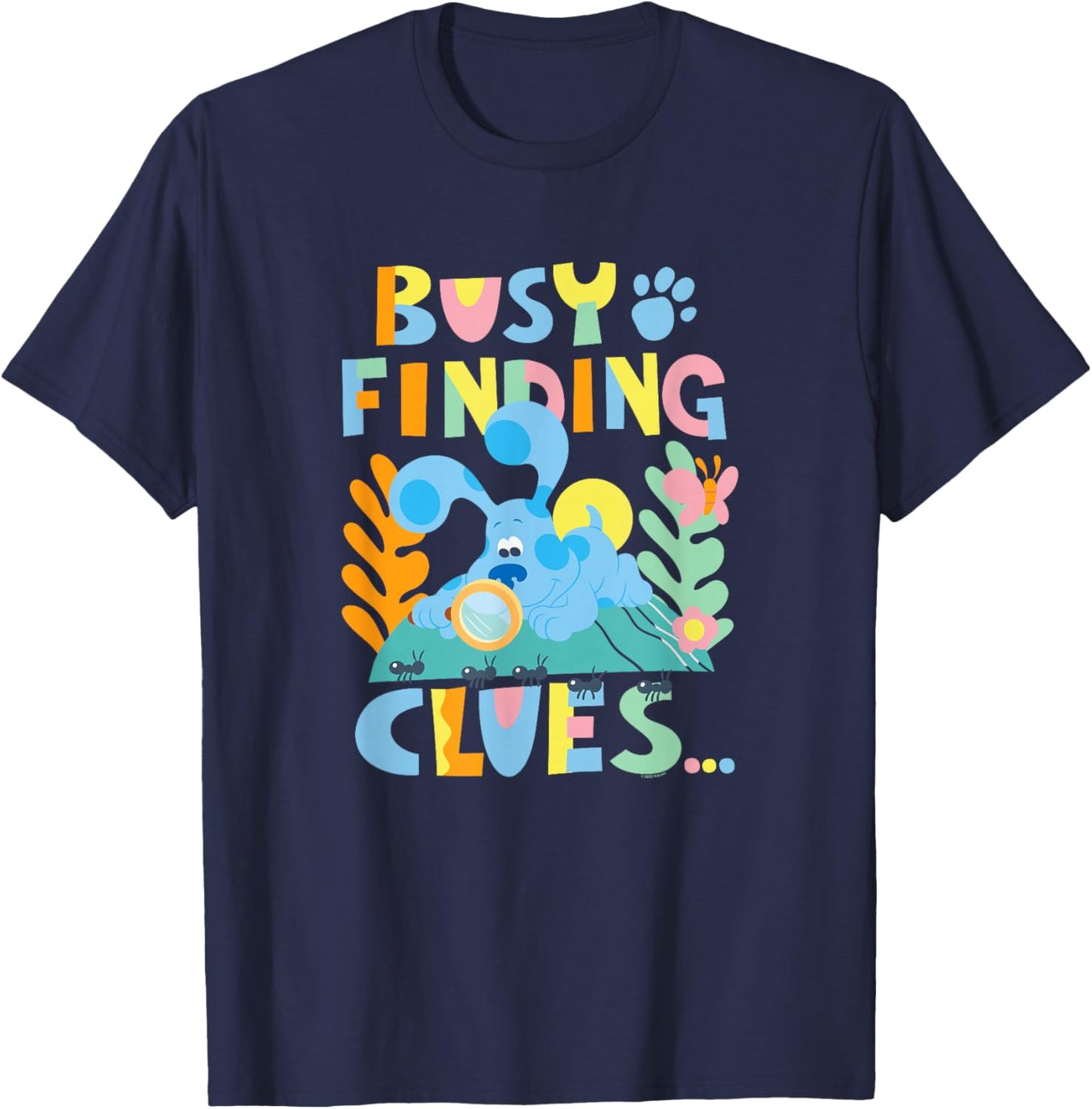 Blue's Clues & You Busy Finding Clues Ant Nature Explorer T-Shirt - T-Shirt | Navy