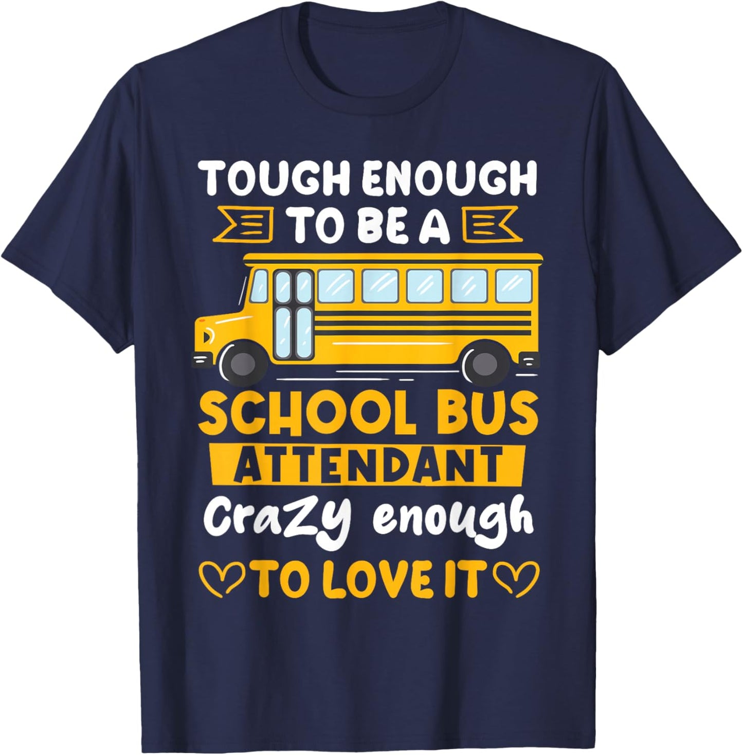 School Bus Monitor Bus Companion Student Transport T-Shirt - T-Shirt | Navy