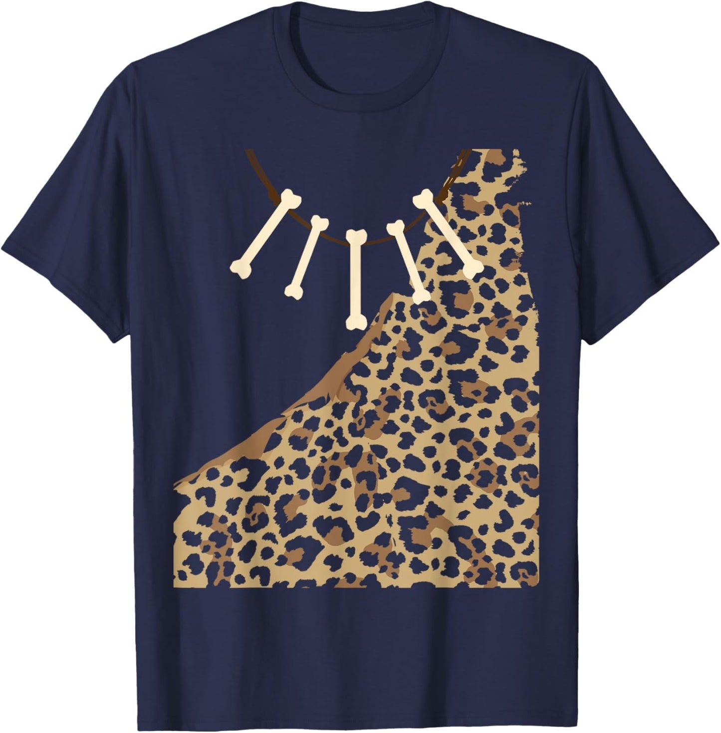Caveman Costume Cosplay Cave Diving Hiker Explorer T-Shirt - T-Shirt | Navy