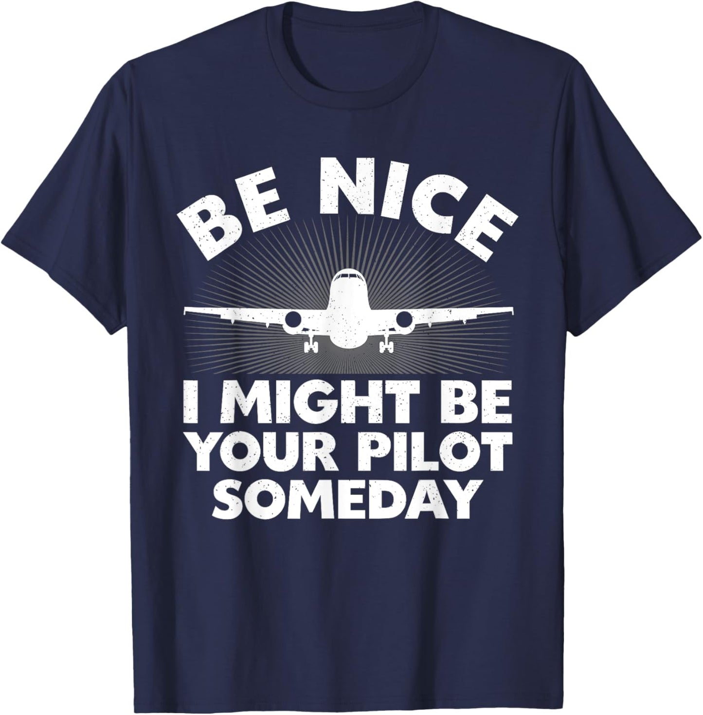 Funny Airline Pilot Art Women Aviation Future Pilot T-Shirt - T-Shirt | Navy