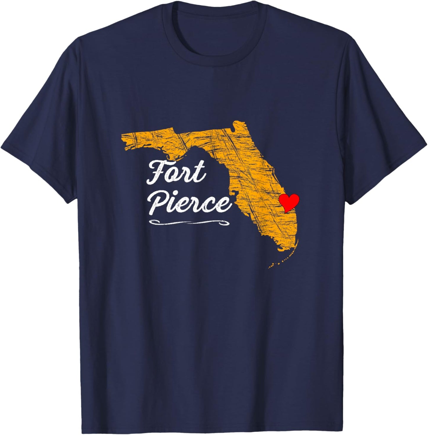 City of FORT PIERCE FLORIDA | Vacation Souvenir - Ft. Pierce T-Shirt - T-Shirt | Navy