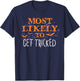 Most Likely To Halloween Get Tricked Matching T-Shirt - T-Shirt | Navy