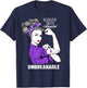 Ulcerative Colitis Warrior Unbreakable Shirt Awareness Gift T-Shirt - T-Shirt | Navy