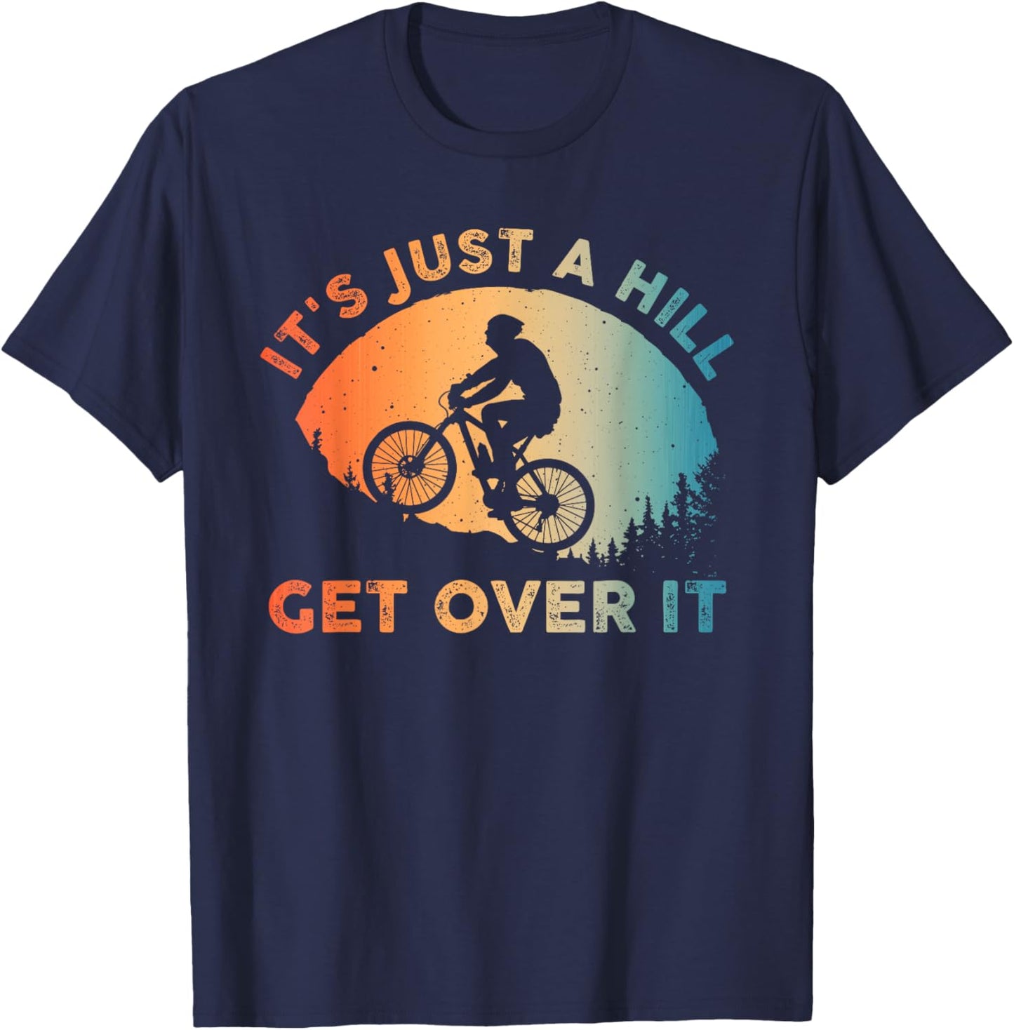 Funny Mountain Biking Design Women Trail Ride Lover T-Shirt - T-Shirt | Navy