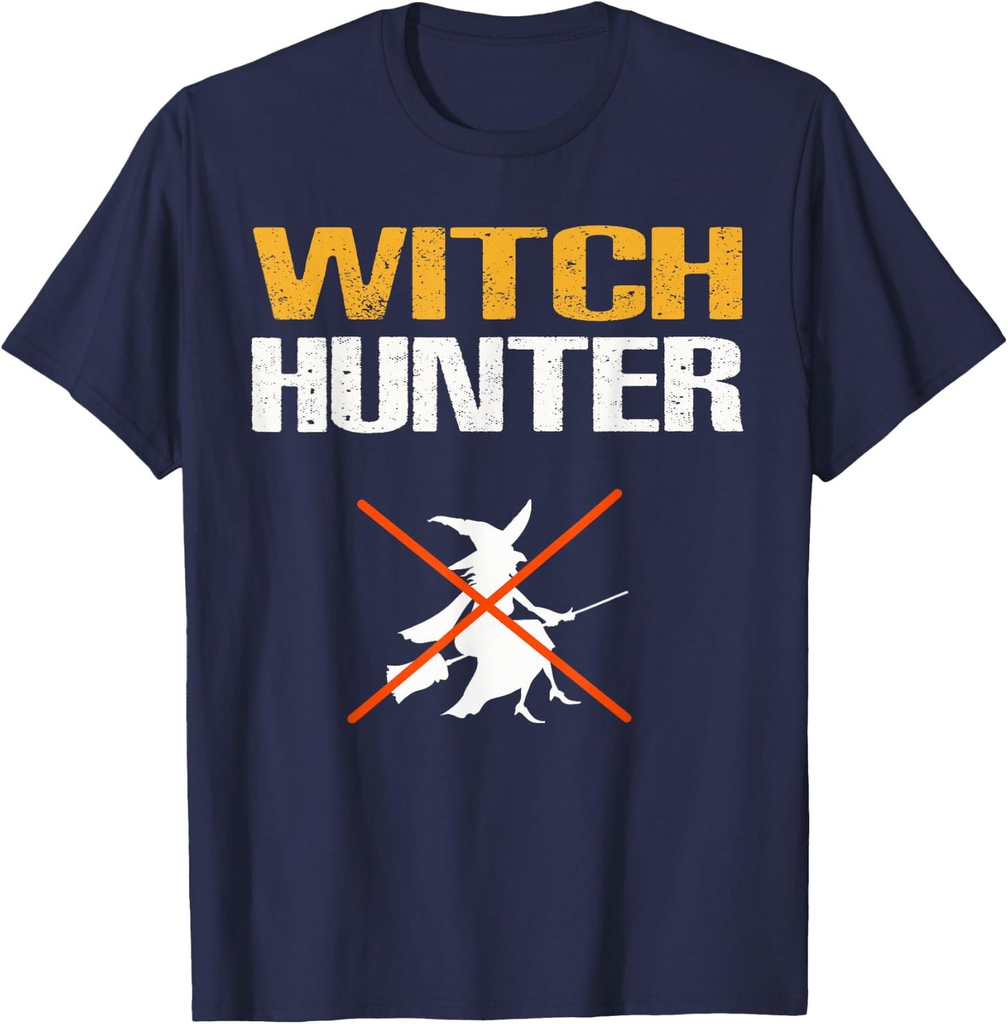 Witch Hunter Cute Halloween Costume Gift T-Shirt - T-Shirt | Navy