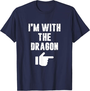 I'm with the Dragon Fun Easy Playful Halloween Costume T-Shirt - T-Shirt | Navy