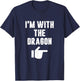 I'm with the Dragon Fun Easy Playful Halloween Costume T-Shirt - T-Shirt | Navy