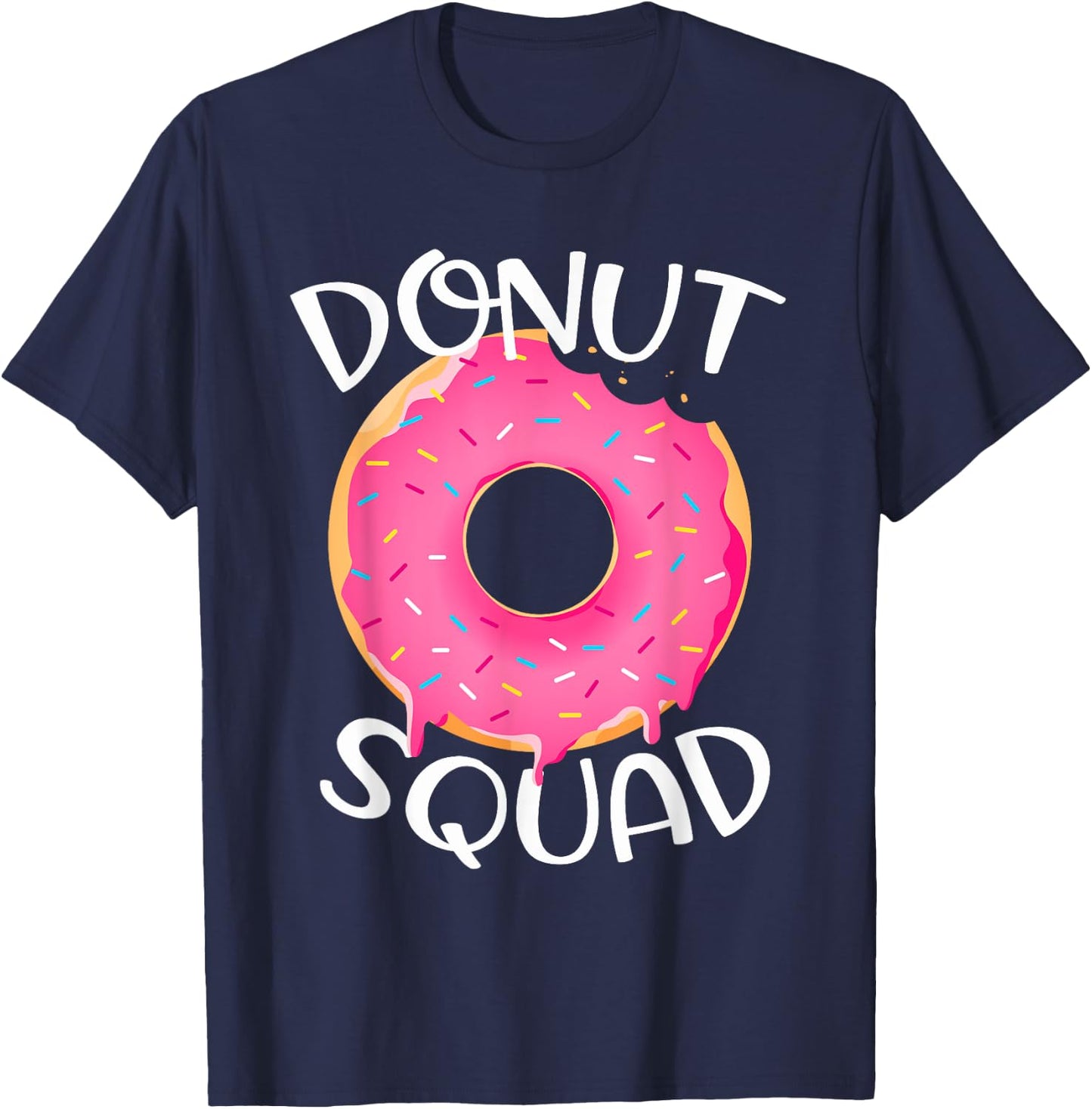 Donut Squad Funny Donut Cool Donut Lover Birthday Girls Gift T-Shirt - T-Shirt | Navy