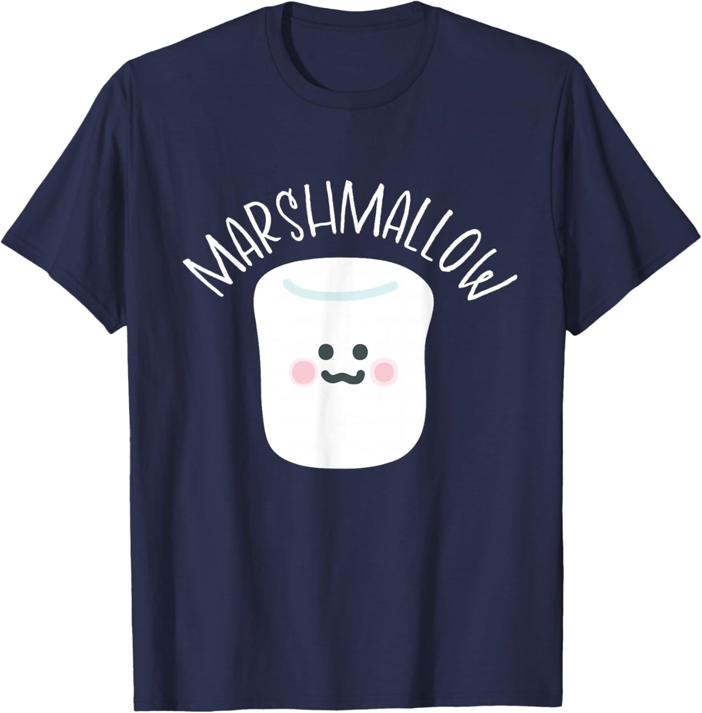 Marshmallow Kawaii T-Shirt - T-Shirt | Navy